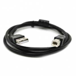 Кабель для подключения принтера USB 2.0 A(M)-B(M) 1.5м (черный)