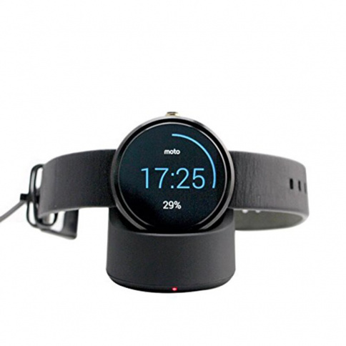 Беспроводная зарядная Qi док-станция для Motorola Moto 360 фото 2